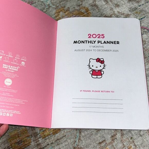 Hello kitty note book and 2025 monthly planner bundle. - Picture 3 of 5